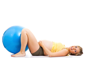 embarazada pelota pilates