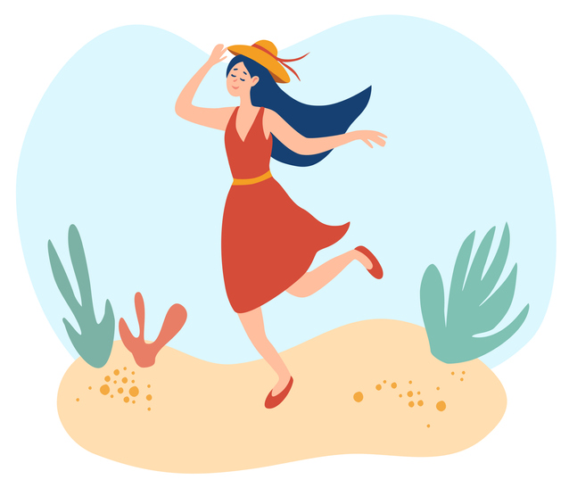 mujer joven tomando el sol para obtener vitamina D